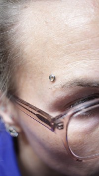 micro dermal piercing