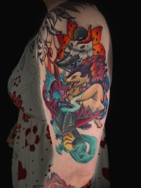 color tattoo of pokemon