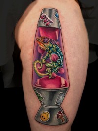 chameleon in a lava lamp